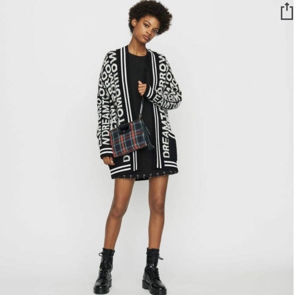Maje Dream Tomorrow Allover Cardigan Size 1  S - Picture 4 of 16